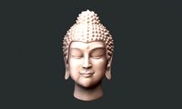 buddha head high poly model