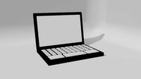 3d laptop model