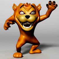 cartoon beast rigged