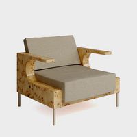 sledge chair made of poplar
