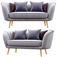 deals on alexandrea velvet flared arm loveseat