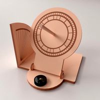 wooden sundial