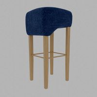 denim bar stool