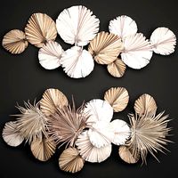 wall panel made of dry palm leaves 225