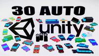 3d asset 30 car for game in unity