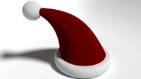 christmas hat gorro navideo low poly