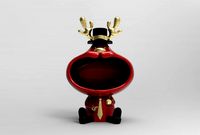 home decoration model accessories cool deer figurine for interior big mouth