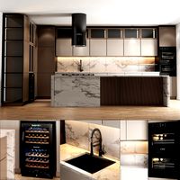 modern kichen with island 008