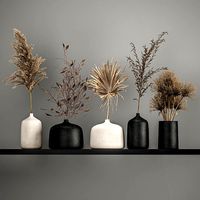 collection of bouquets of dried flowers 211