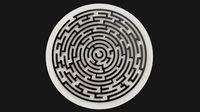 round maze free low-poly