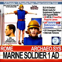 roman marine soldier 1 ad with poser daz props
