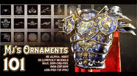 101 mjs ornaments4k alpha -16bit 3d lowpoly models abr-psd-tif-png max 2019-obj-fbx imm-zbp20