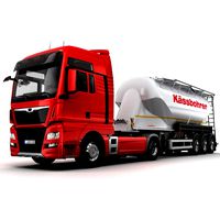 truck with silo trailer
