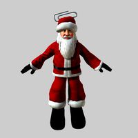 3d santa claus doll 004 model