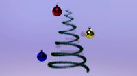 balls and tinsel