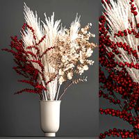 decorative bouquet of dried flowers 199