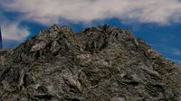 3d realistic stone mountain 3d rock cliff