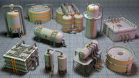 industrial tanks - part - 3 - 10 pieces