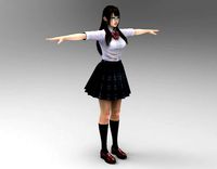 japanese high school girl