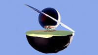 ancient greece planet desert lowpoly