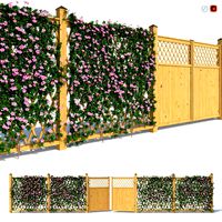 fence - mandevilla sanderi with flowers
