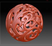 download 3d drawing of hollow ball in stl format