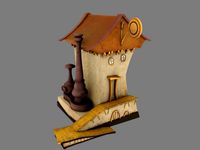 cartoon house