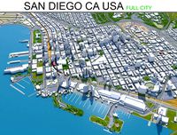 san diego city california usa 70km