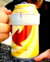 automatic handle for beer and soda cans