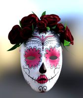 mask dia los muertos halloween