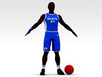 basketball player blue player 02