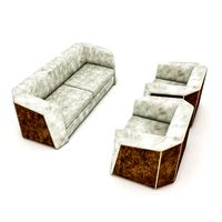 3d modern office armchair
