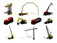Construction Heavy Equipment Pack - Revit Family Collection