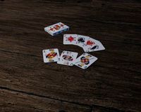 playing cards poke low-poly