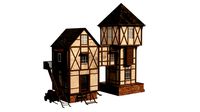 game ready medieval house