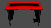 computer desks pack low poly game ready model