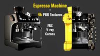 la specialista espresso machine 4k pbr textures