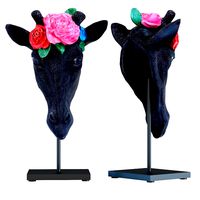 deco object mask giraffe flower