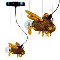 pendant lamp animal bee gold