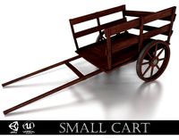 western - wooden small cart