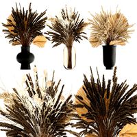 bouquet of dried flowers in a vase 172