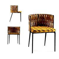 chair with armrest cheerio yellow