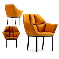 chair with armrest thinktank brown