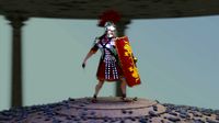 roman warrior option 3d lowpolygon modell
