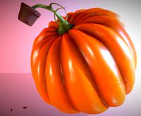 pumpkin broken vase