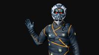 sci-fi man mutant low-poly