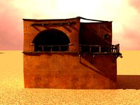 arabian house low-poly model