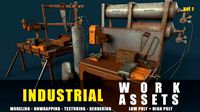 industrial work assets game ready low poly and high poly vol 2