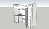 combined shelfbed