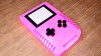 pink retro gameboy console blender